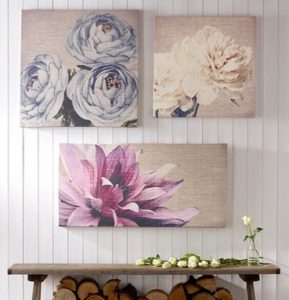 Printed Floral Wall Art