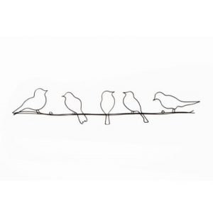 Bird Wire Metal Wall Art
